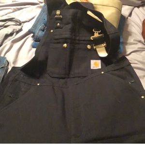 Black Carhartt Bib Overalls